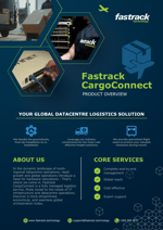 CargoConnect flyer - Hexagon design